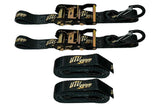 UTV Stereo Tie Down Ratchet Straps - Pair