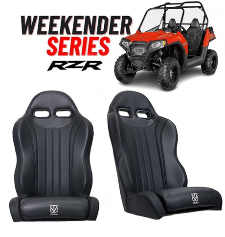 UTVMA '08-'14 Polaris RZR 800 Weekender Series Front Suspension Bucket Seats - Pair