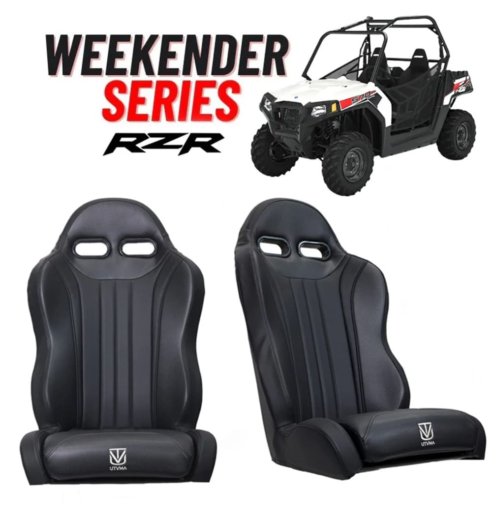 UTVMA '12-'22 Polaris RZR 570 Weekender Series Front Suspension Bucket Seats - Pair