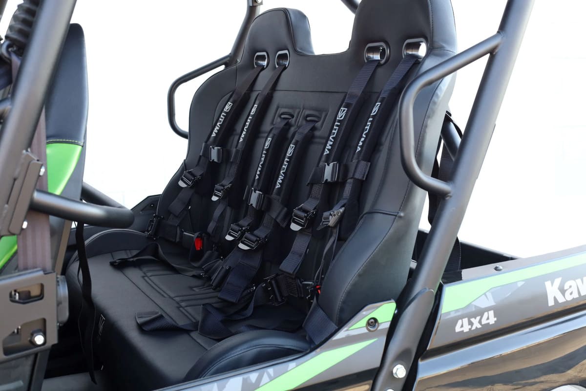 UTVMA '12-'25 Kawasaki Teryx 4 Rear Bench Seat w/ Harnesses
