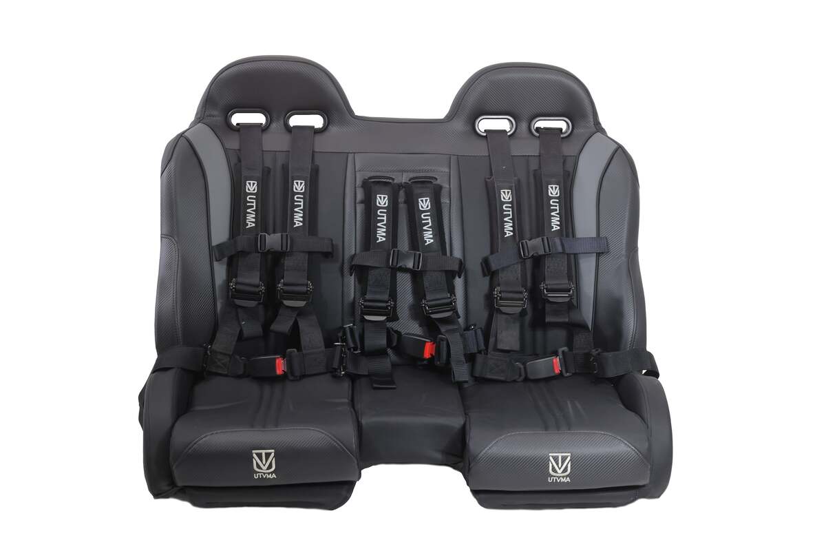 UTVMA '14-'23 Polaris RZR 1000 Elite Series Front & Rear Bench Seat w/ Harnesses