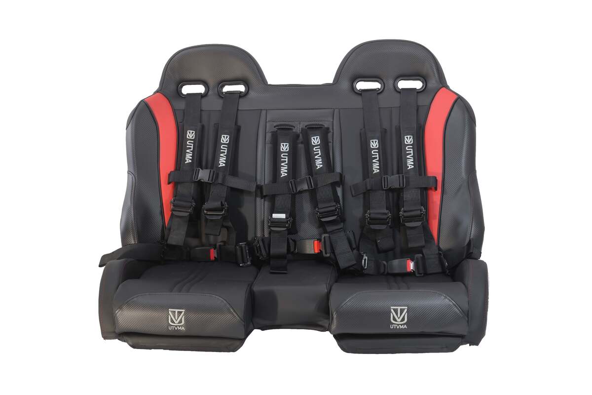 UTVMA '14-'23 Polaris RZR 1000 Elite Series Front & Rear Bench Seat w/ Harnesses