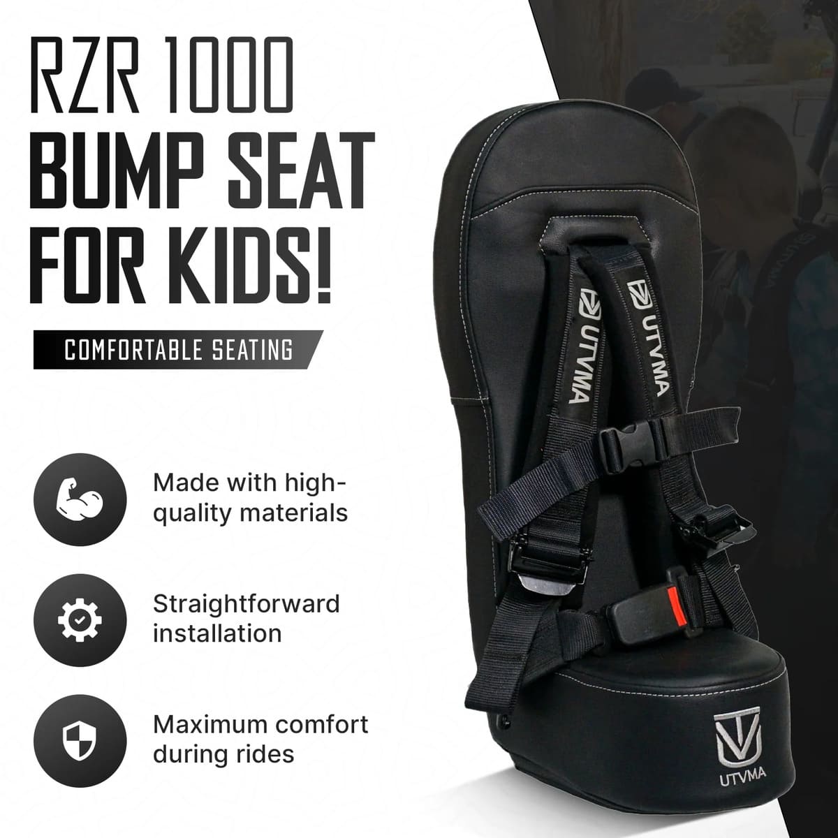 UTVMA '14-'23 Polaris RZR XP 1000/ Turbo Bump Seat
