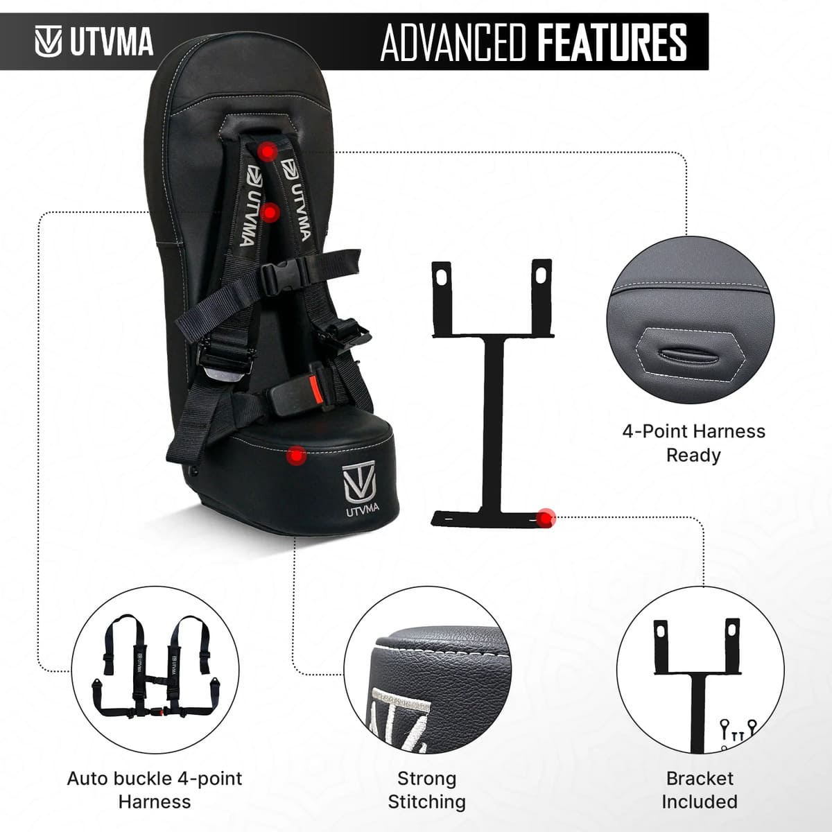 UTVMA '14-'23 Polaris RZR XP 1000/ Turbo Bump Seat