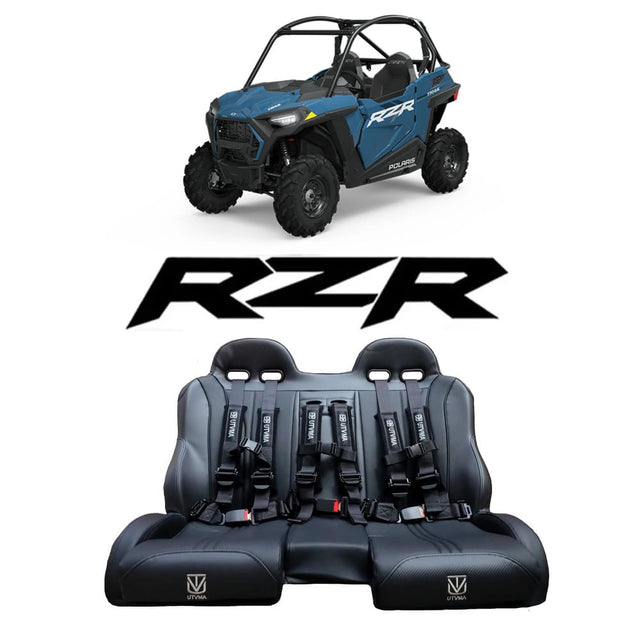 UTVMA '15-'25 Polaris RZR Trail/ S Front Bench Seat w/ Harnesses