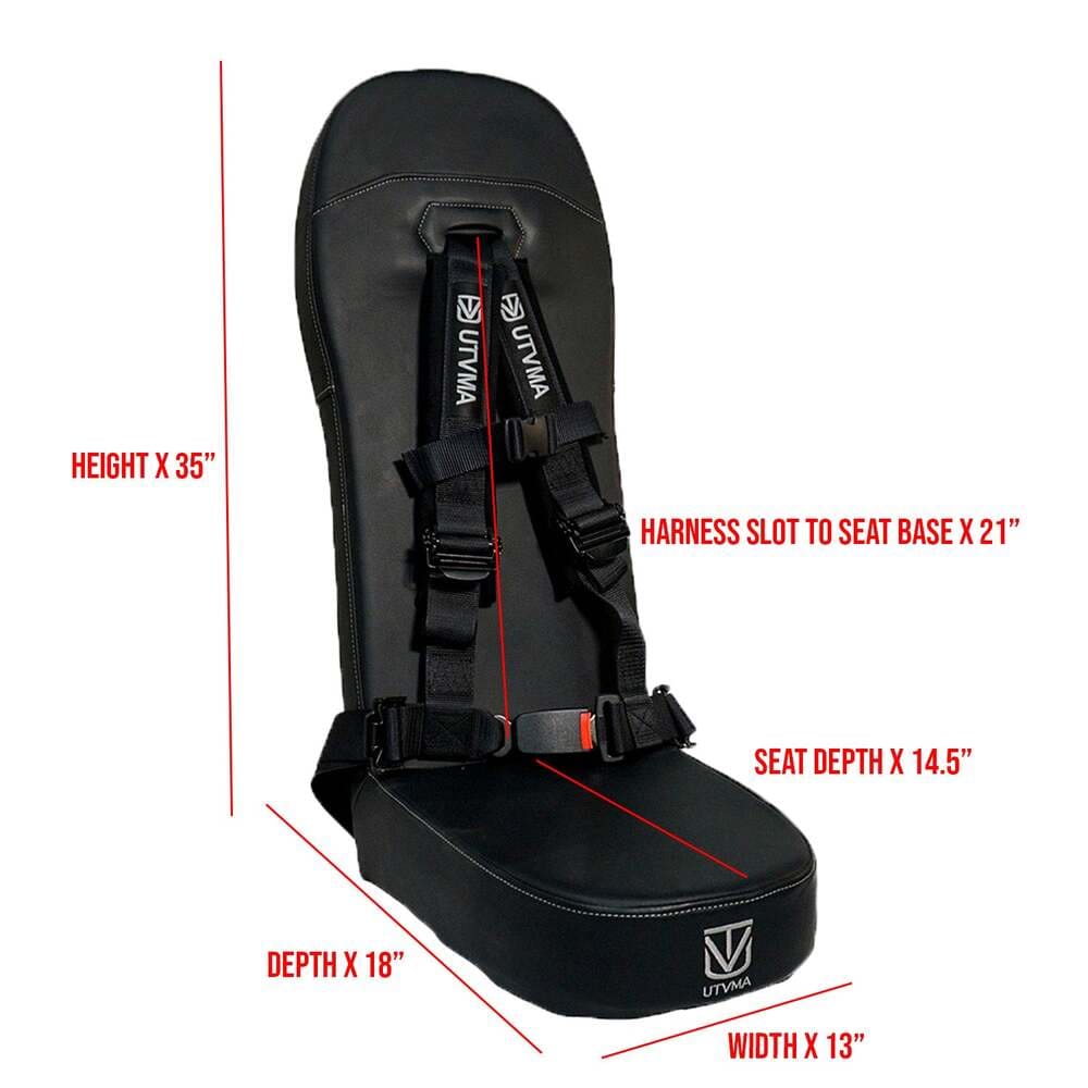 UTVMA '16-'25 Polaris General 4 Rear Bump Seat w/ Console Delete Kit