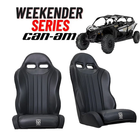 UTVMA '17-'25 Can-Am Maverick X3 2 & 4 Seater Front Suspension Bucket Seats - Pair