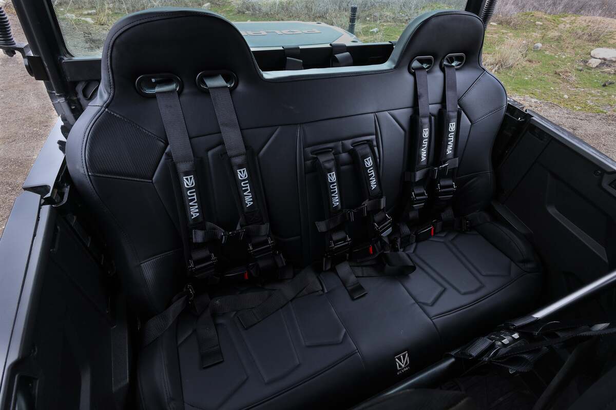 UTVMA '17-'25 Polaris General 1000 Rear Bench Seat w/ Harnesses