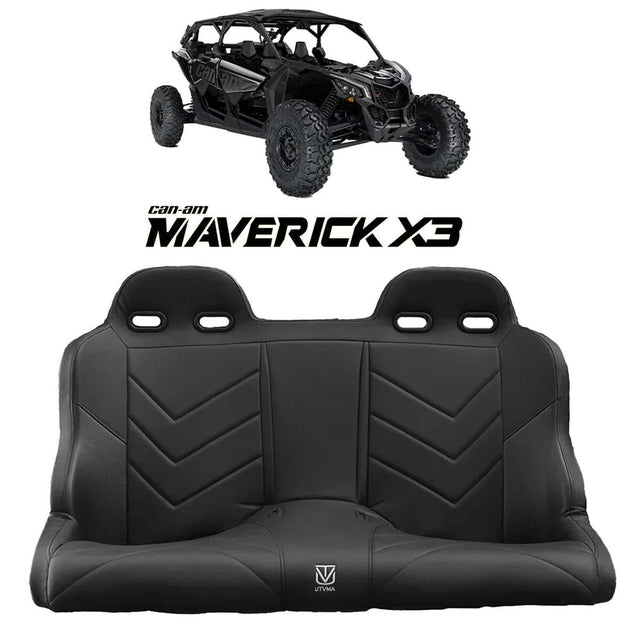 UTVMA '17-26' Can-Am Maverick X3 Rear Bench Seat W/ Harnesses
