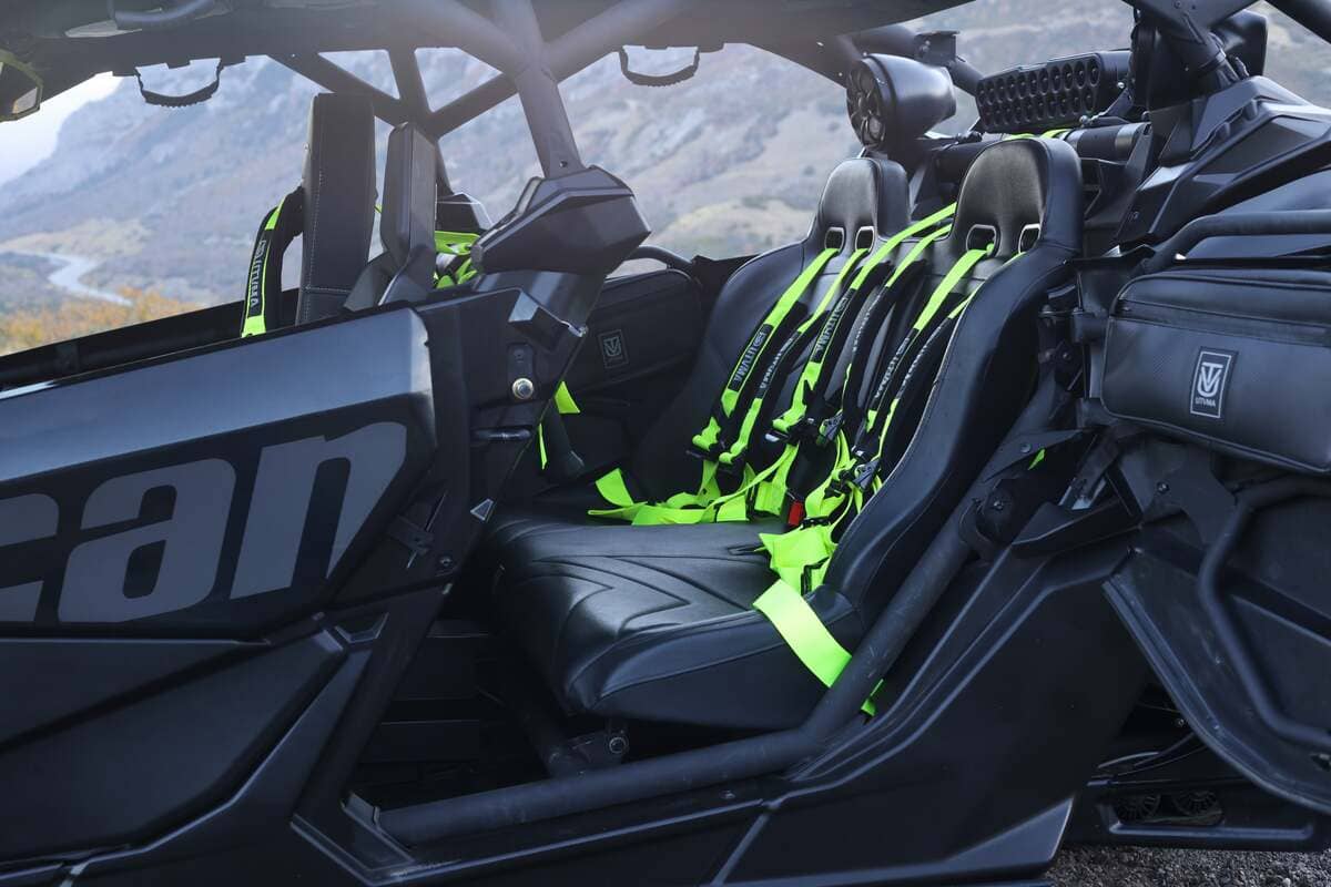UTVMA '17-26' Can-Am Maverick X3 Rear Bench Seat W/ Harnesses