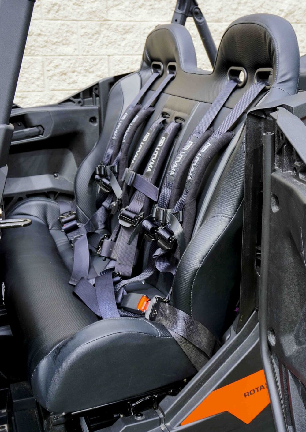 UTVMA '19-'25 Can-Am Maverick Sport Max Rear Bench w/ Harnesses