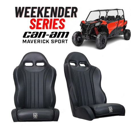 UTVMA '19-'25 Can-Am Maverick Sport Max / Trail Weekender Series Front Suspension Bucket Seats - Pair