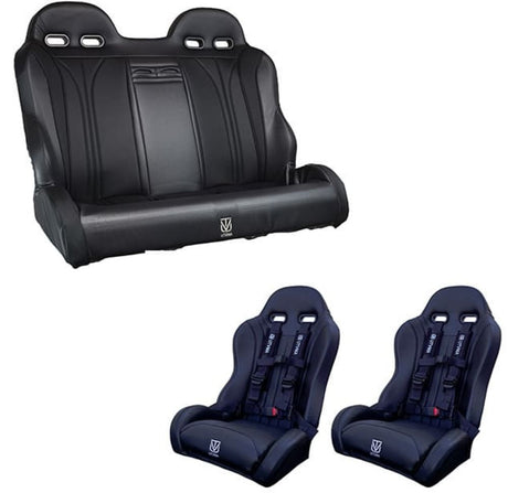 UTVMA '19-'25 Honda Talon 4 Rear Bench Seat & Front Bucket Seats Set