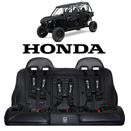 UTVMA '19-'25 Honda Talon 4 Rear Bench Seat w/ Harnesses