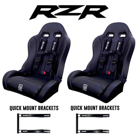 UTVMA '20-'24 Polaris RZR Pro R / XP / S Front Suspension Bucket Seats w/ Quick Mount Brackets