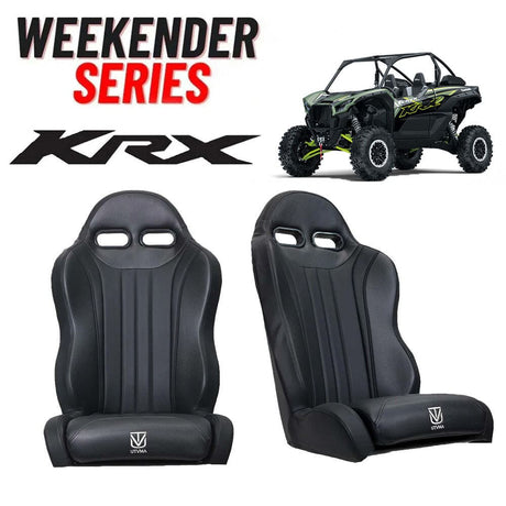 UTVMA '20-'25 Kawasaki KRX Weekender Series 2 & 4 Seater Front Suspension Bucket Seats - Pair
