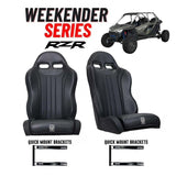 UTVMA '22-'24 Polaris RZR Turbo R 2 & 4 Seater Suspension Weekender Series Front Bucket Seats w/ Quick Mount Bracket - Pair