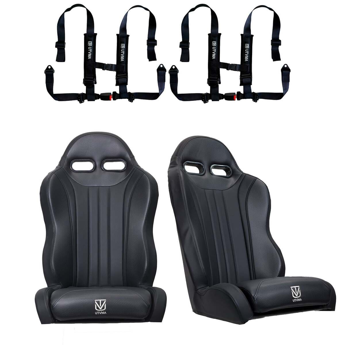 UTVMA '22-'24 Polaris RZR Turbo R 2 & 4 Seater Suspension Weekender Series Front Bucket Seats w/ Quick Mount Bracket - Pair