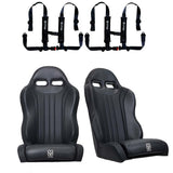 UTVMA '22-'24 Polaris RZR Turbo R 2 & 4 Seater Suspension Weekender Series Front Bucket Seats w/ Quick Mount Bracket - Pair