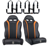 UTVMA '22-'24 Polaris RZR Turbo R 2 & 4 Seater Suspension Weekender Series Front Bucket Seats w/ Quick Mount Bracket - Pair