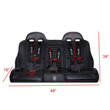 UTVMA '23-'25 Kawasaki KRX 4 Rear Bench Seat w/ Harnesses