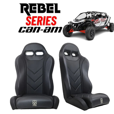 UTVMA '24-'25 Can-Am Maverick R 2/4 Seater Rebel Series Pair of Front Suspension Bucket Seats