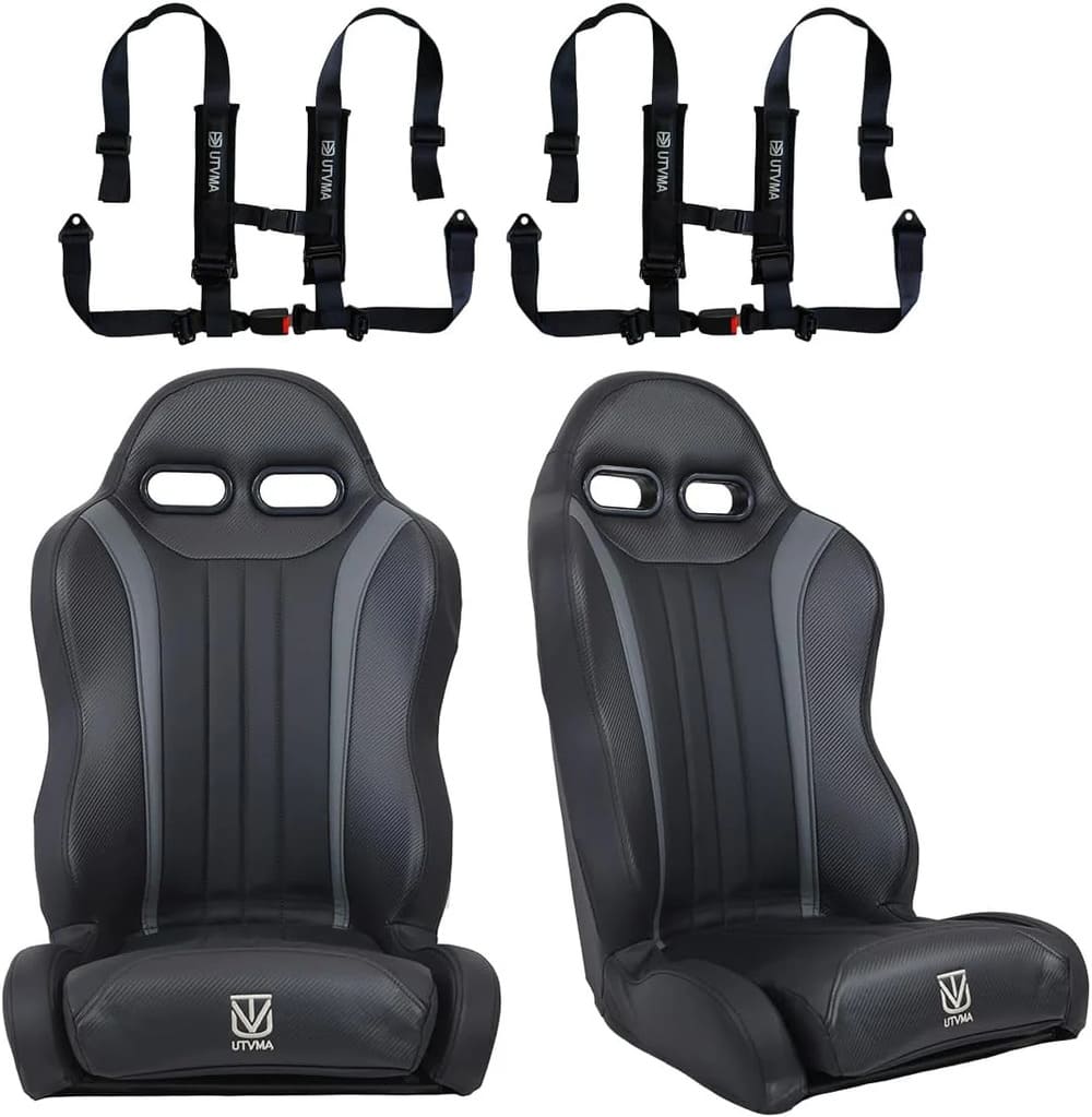 UTVMA '24-'25 Can-Am Maverick R 2 & 4 Seater Weekender Series Front Suspension Bucket Seats - Pair