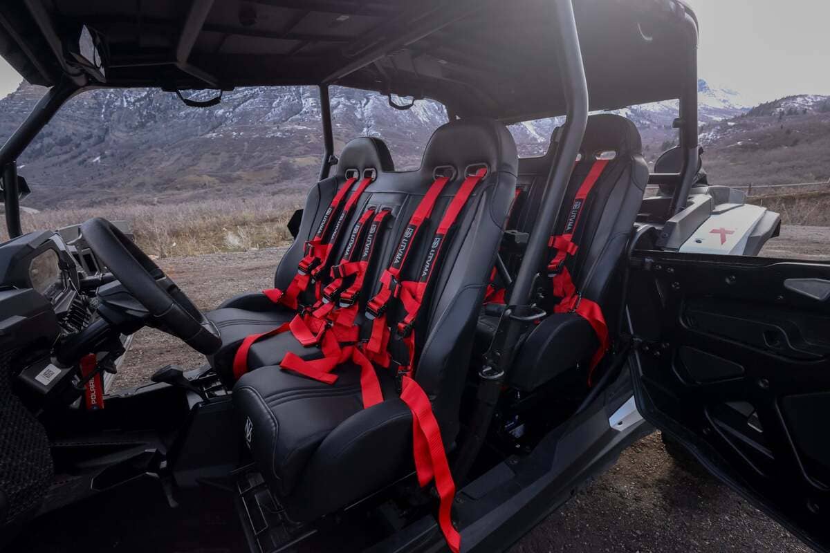 UTVMA '24+ Polaris RZR XP 1000 2 & 4 Seater Front/Rear Bench Seat w/ Harnesses