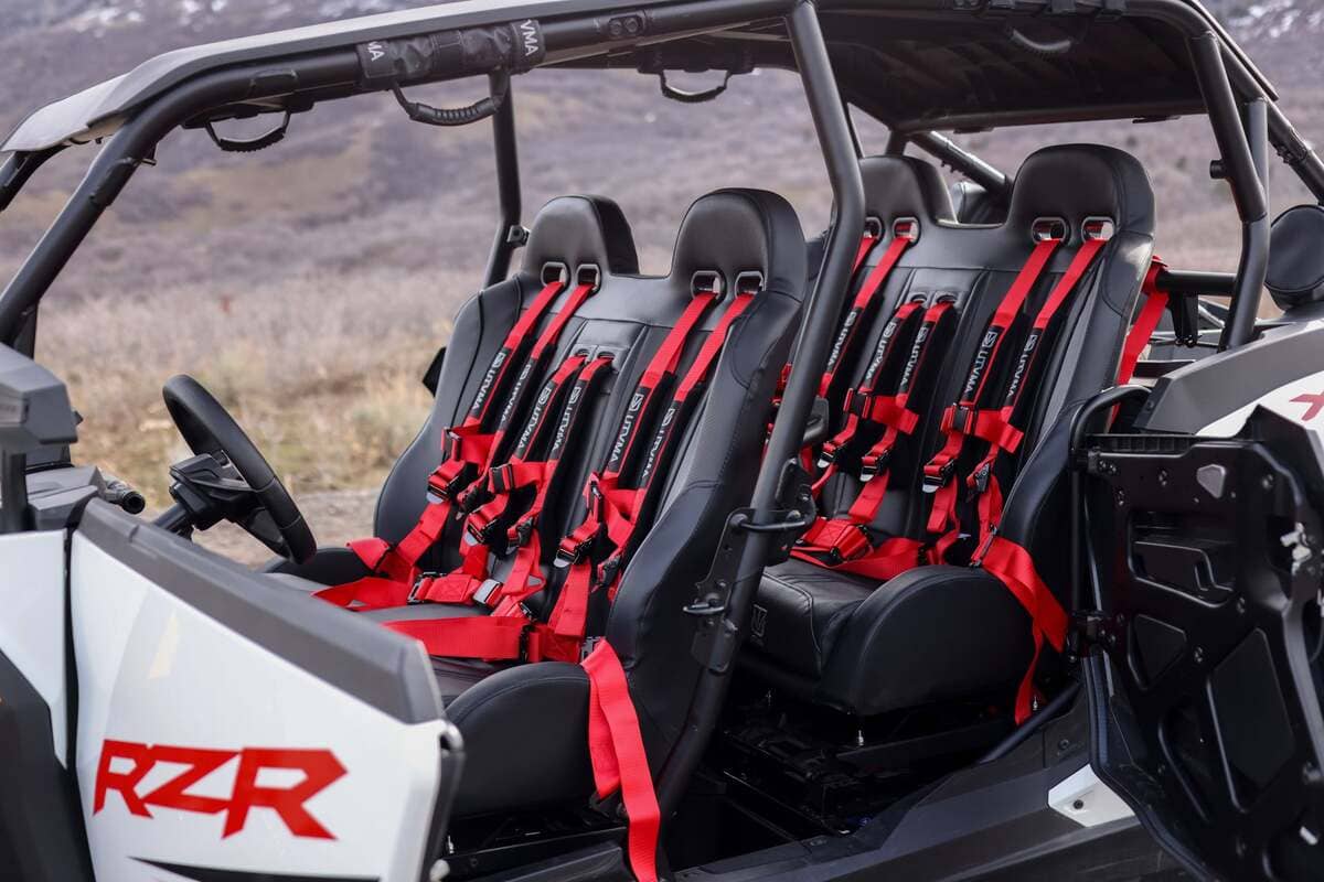 UTVMA '24+ Polaris RZR XP 1000 2 & 4 Seater Front/Rear Bench Seat w/ Harnesses