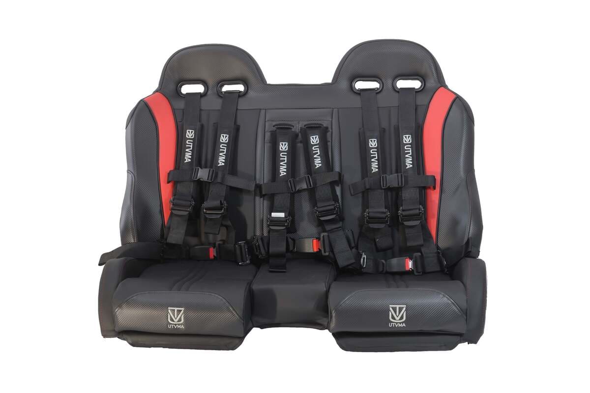 UTVMA '24+ Polaris RZR XP 1000 2 & 4 Seater Front/Rear Bench Seat w/ Harnesses