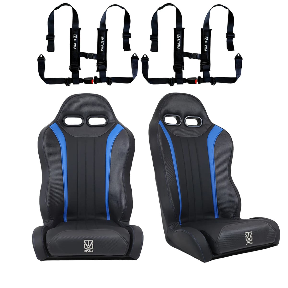 UTVMA '24 Polaris RZR XP 1000 Weekender Series Front & Rear Suspension Bucket Seats - Pair