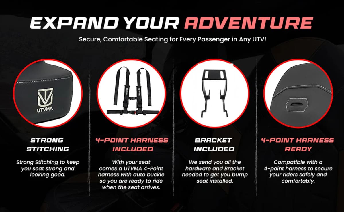 UTVMA '25+ Polaris RZR Pro S Bump Seat