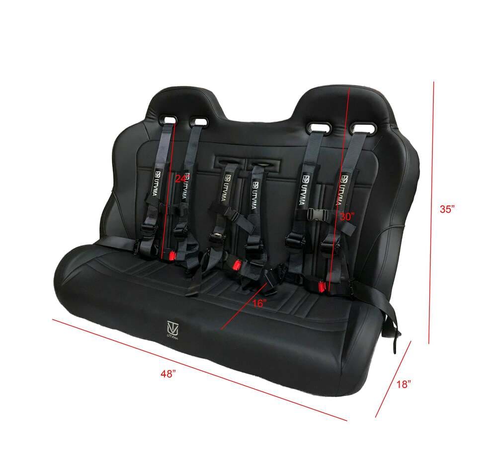 RECXAM レグザム POWER MAX 97 25㎝ UTVMA '25+ Yamaha Wolverine RMAX 4 Compact Rear Bench Seat