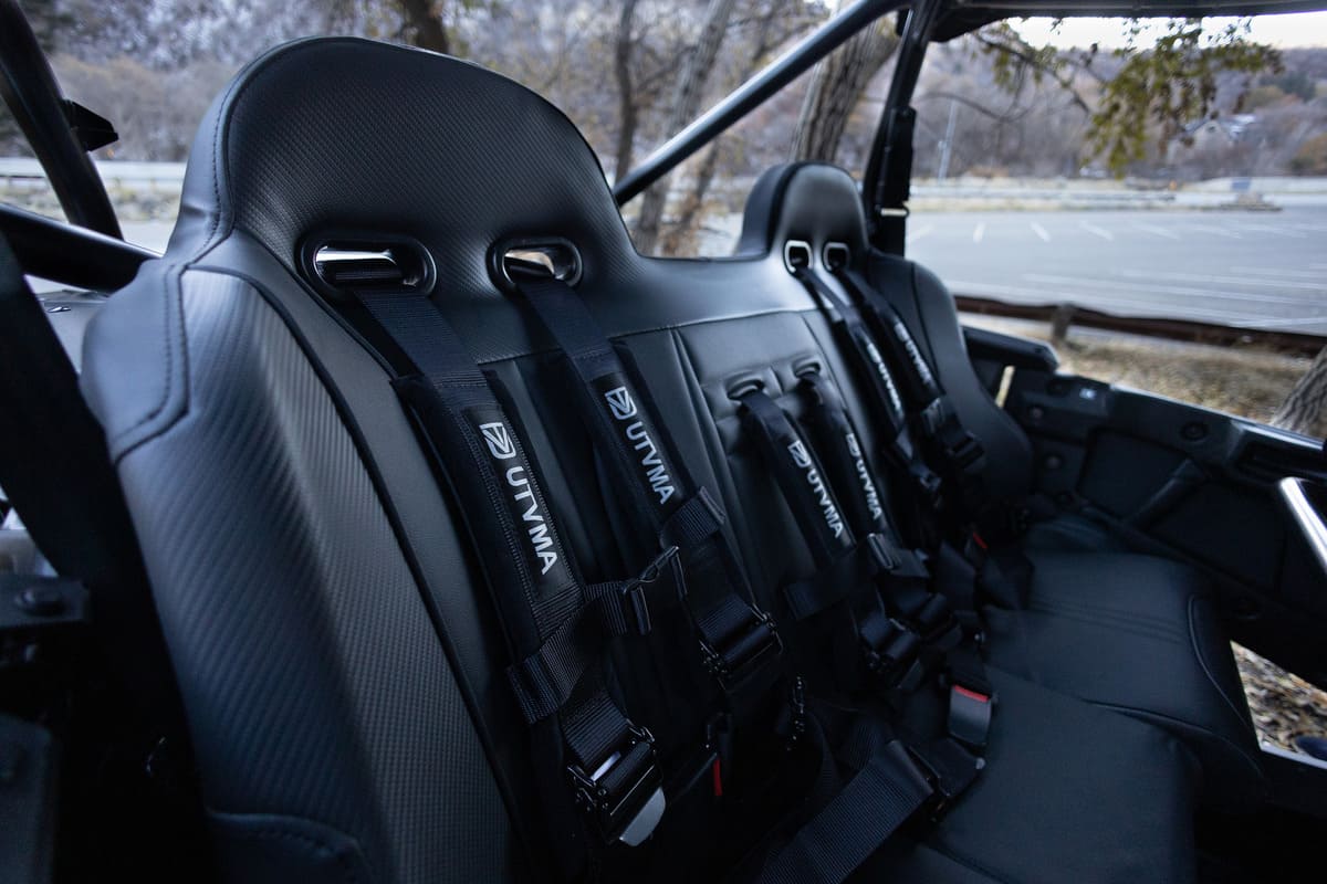 UTVMA Honda Talon 4 Rear Bench Seat W Harnesses