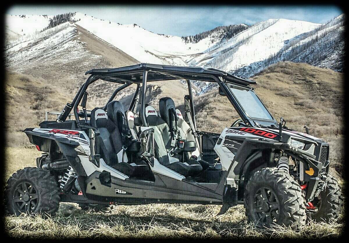 UTVMA Polaris RZR 4 1000 Front & Rear Bump Seat Set