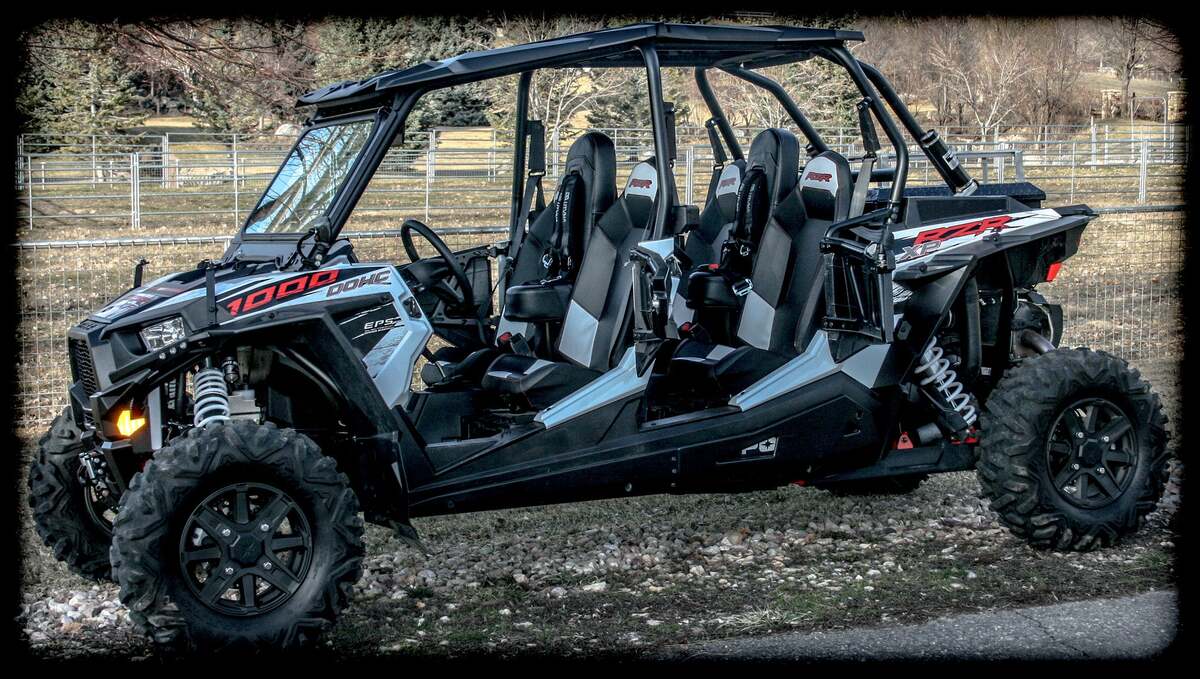 UTVMA Polaris RZR 4 1000 Front & Rear Bump Seat Set