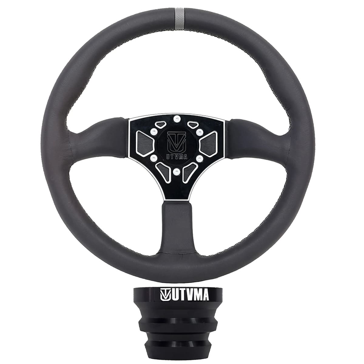 UTVMA Polaris RZR XP 1000 Octane Leather Steering Wheel w/ Hub