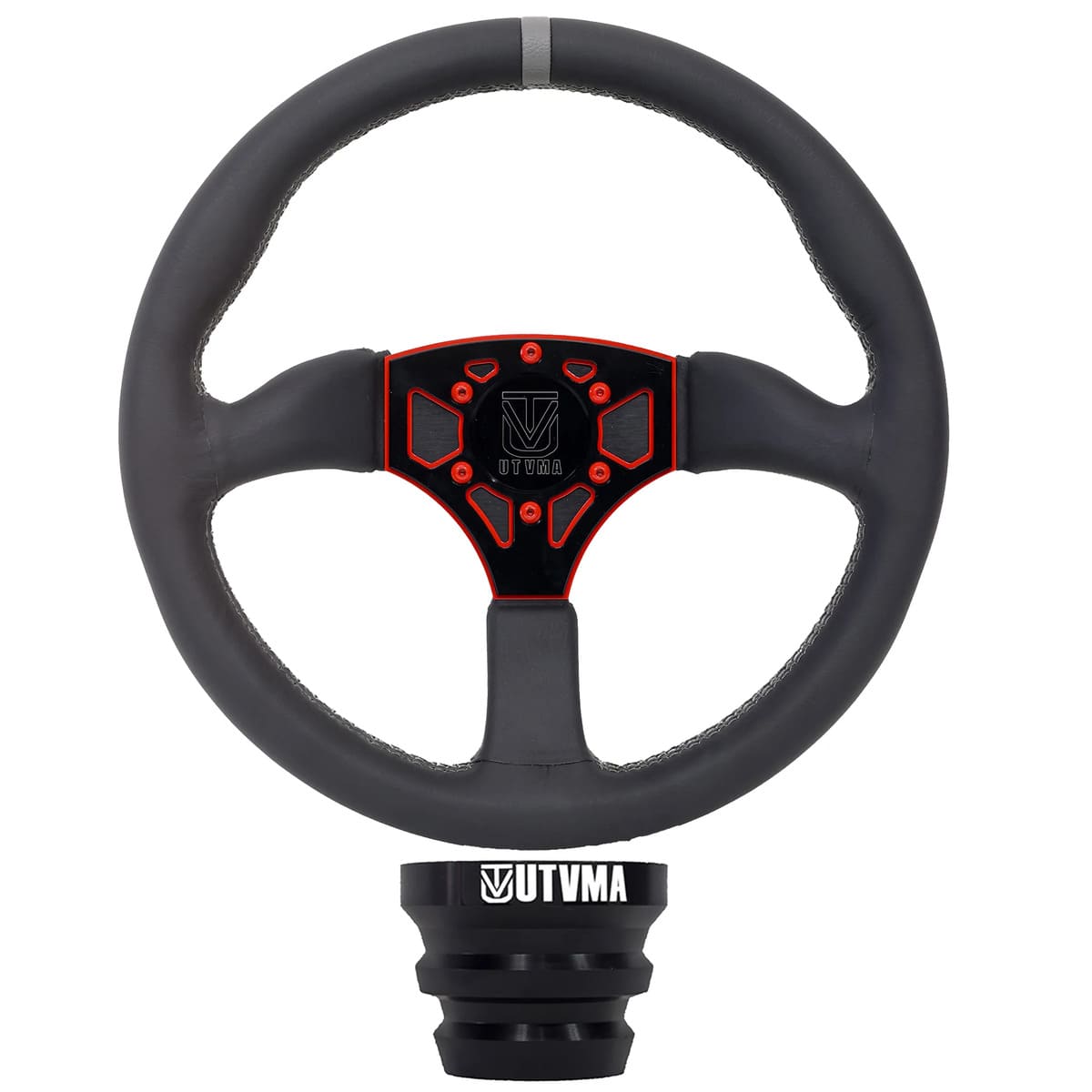 UTVMA Polaris RZR XP 1000 Octane Leather Steering Wheel w/ Hub