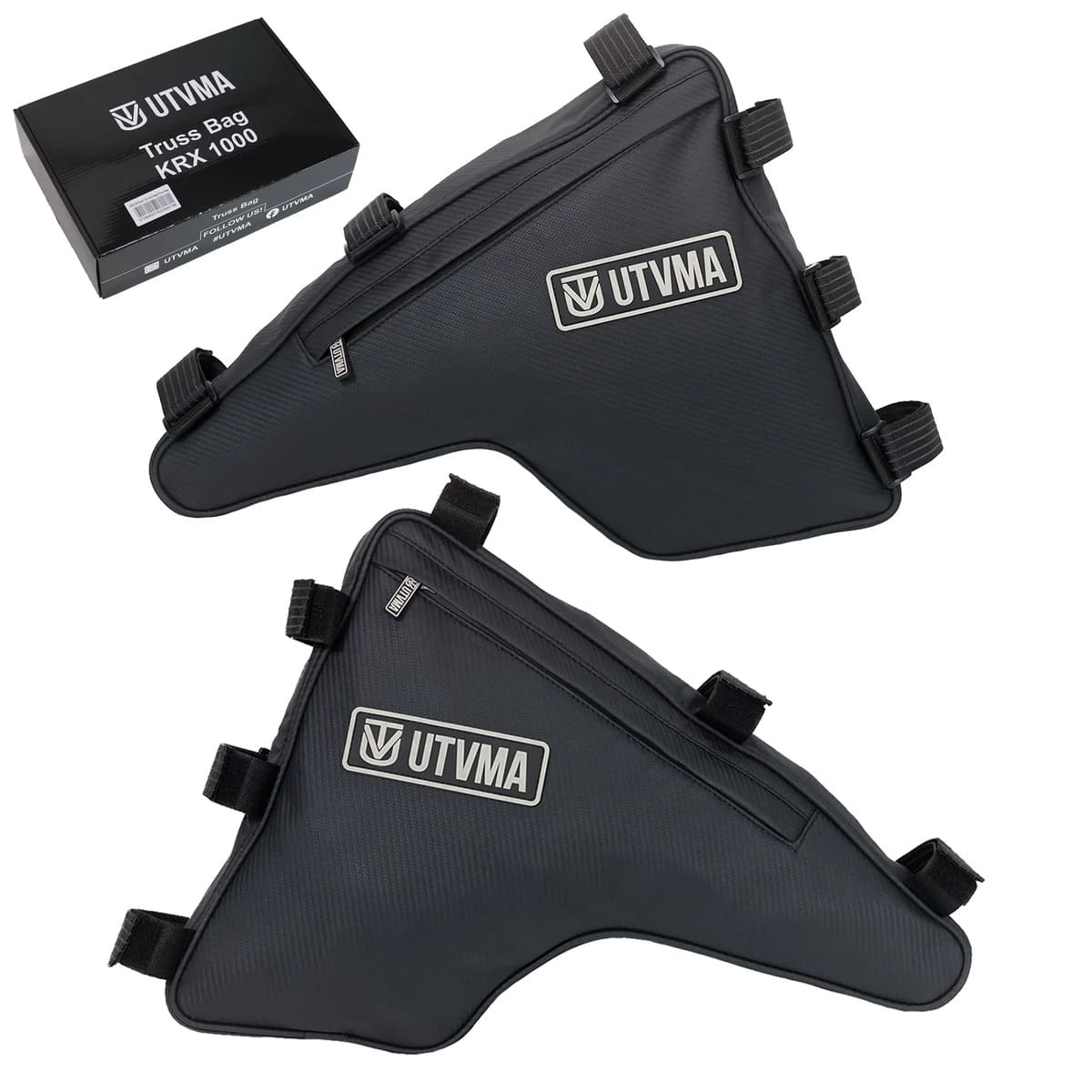UTVSA '20-'25 Kawasaki KRX 1000 2/4 Seater Trail Rack/Truss Bag - Set of 2