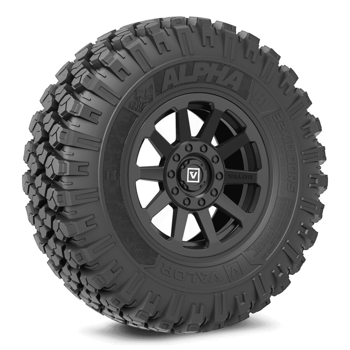 Valor Off-Road Alpha on V02 Wheel and Tire Kits