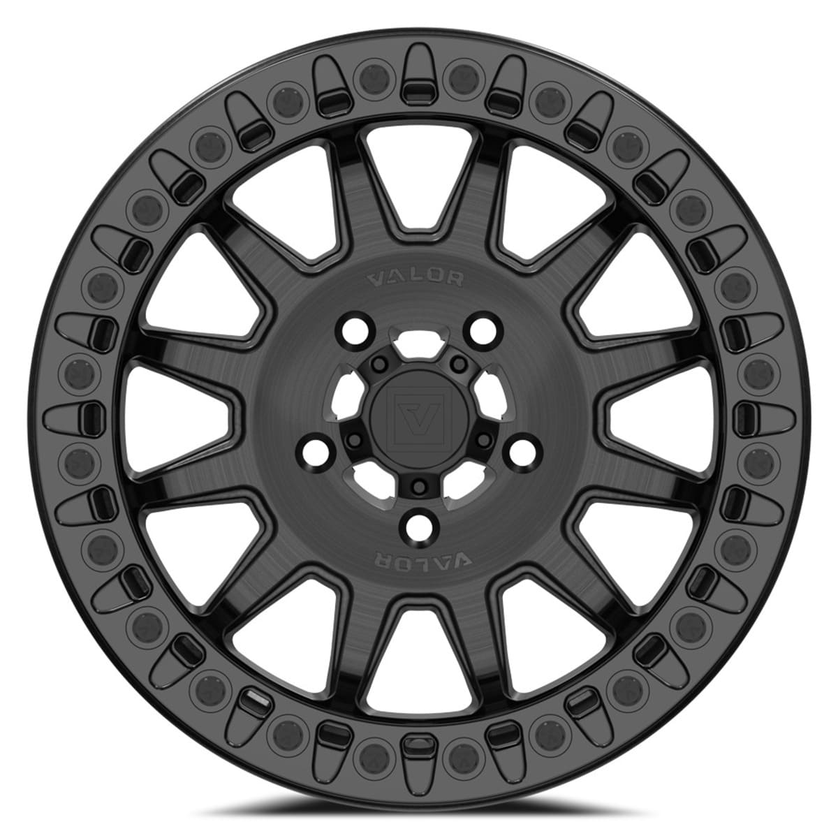 Valor Off-Road V09 Beadlock - Brushed Charcoal Valor Off-Road V09 Beadlock - Brushed Charcoal