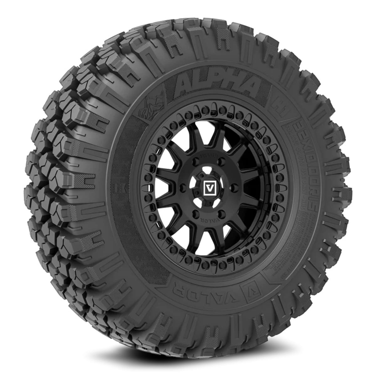 Valor Offroad Alpha on 15x7 V09 SB UTV Wheel & Tire Kit