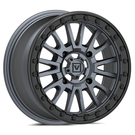 Valor Offroad V16 Beadlock UTV Wheel - Satin Gunmetal