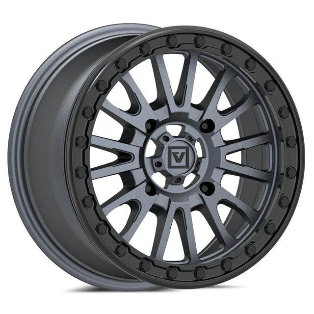 Valor Offroad V16 Beadlock UTV Wheel - Satin Gunmetal
