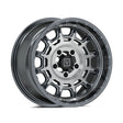Valor Offroad V17 Beadlock UTV Wheel - Brushed Gunmetal
