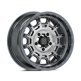 Valor Offroad V17 Beadlock UTV Wheel - Brushed Gunmetal