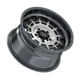 Valor Offroad V17 Beadlock UTV Wheel - Brushed Gunmetal