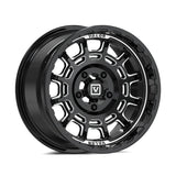 Valor Offroad V17 Beadlock UTV Wheel - Gloss Black Milled
