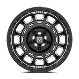 Valor Offroad V17 Beadlock UTV Wheel - Gloss Black Milled