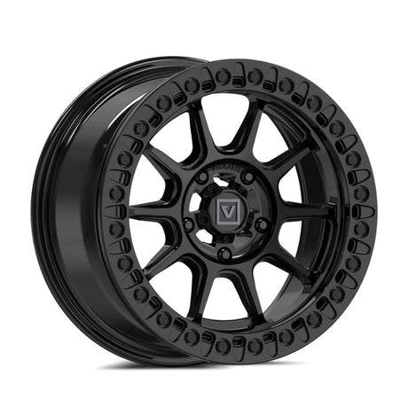 Valor Offroad V18 Beadlock UTV Wheel - Gloss Black